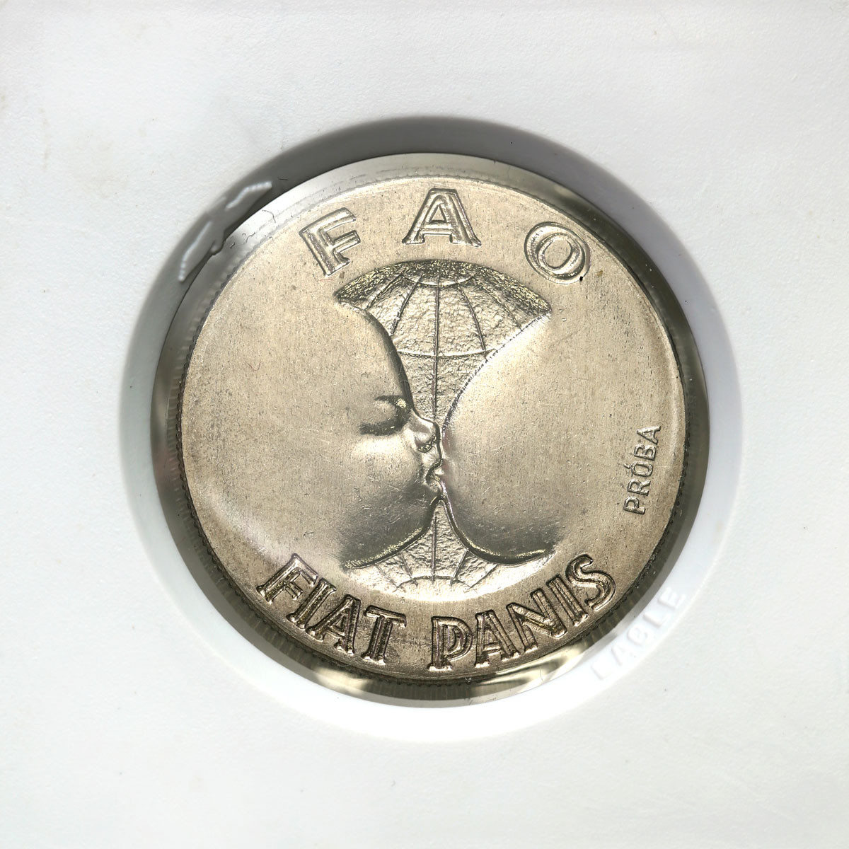 PRL. PRÓBA Nikiel 10 złotych 1971 – FAO fiat panis